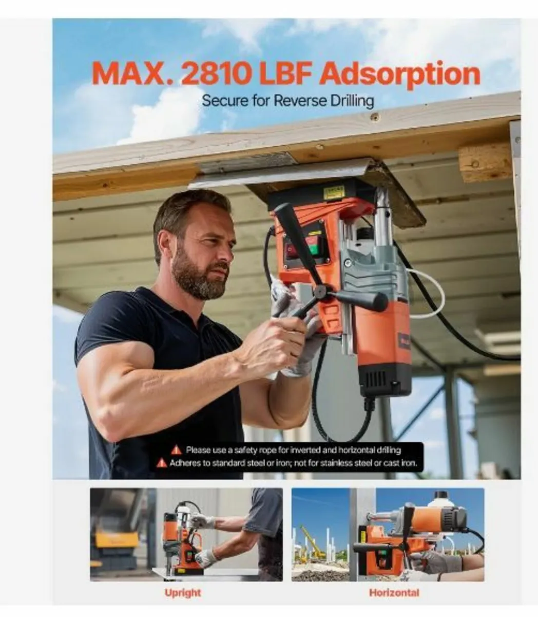 Magnetic Drill 1300W 2922lbf/13000N - Image 3