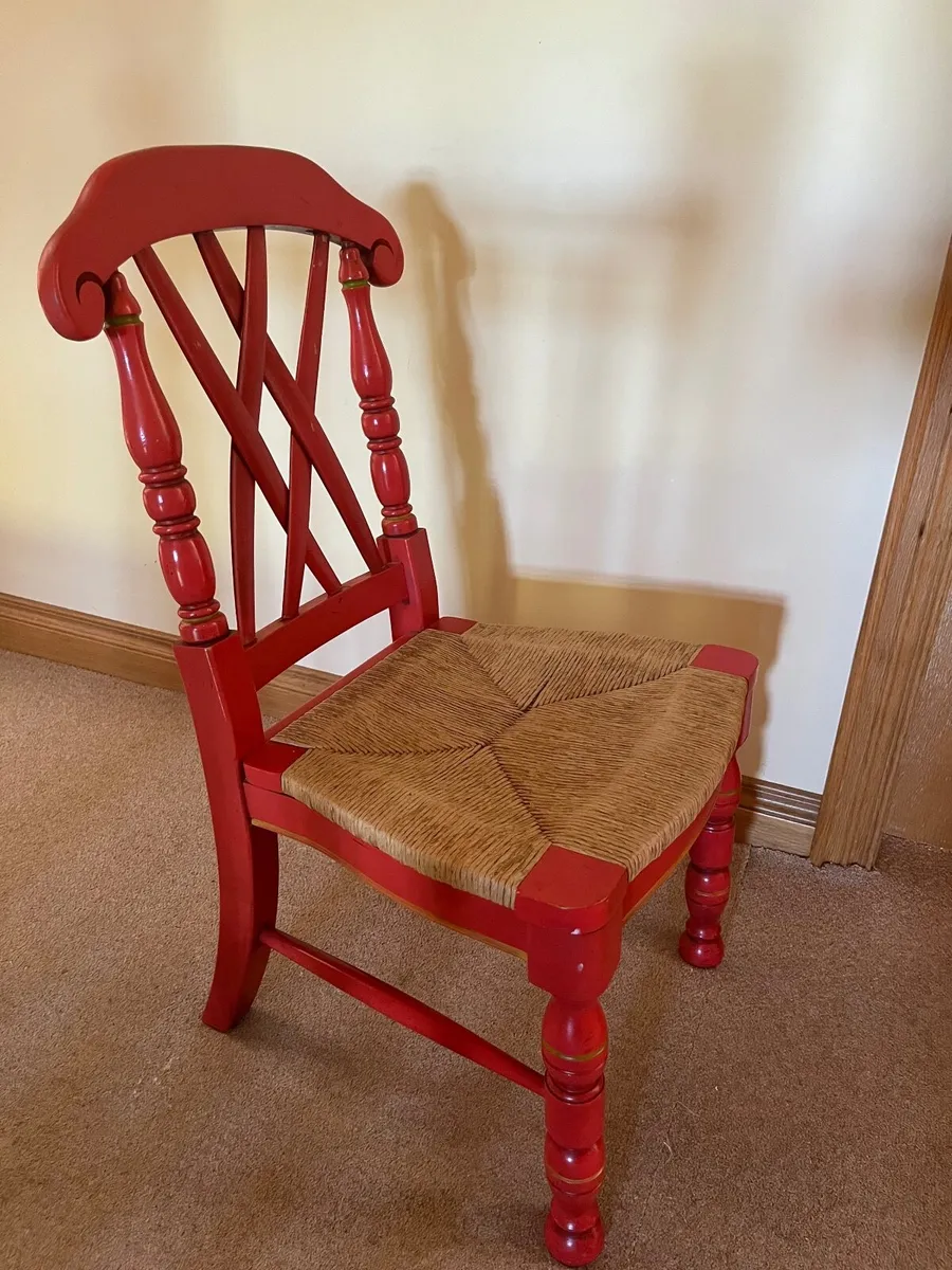 Oak desk and chair set - Image 3