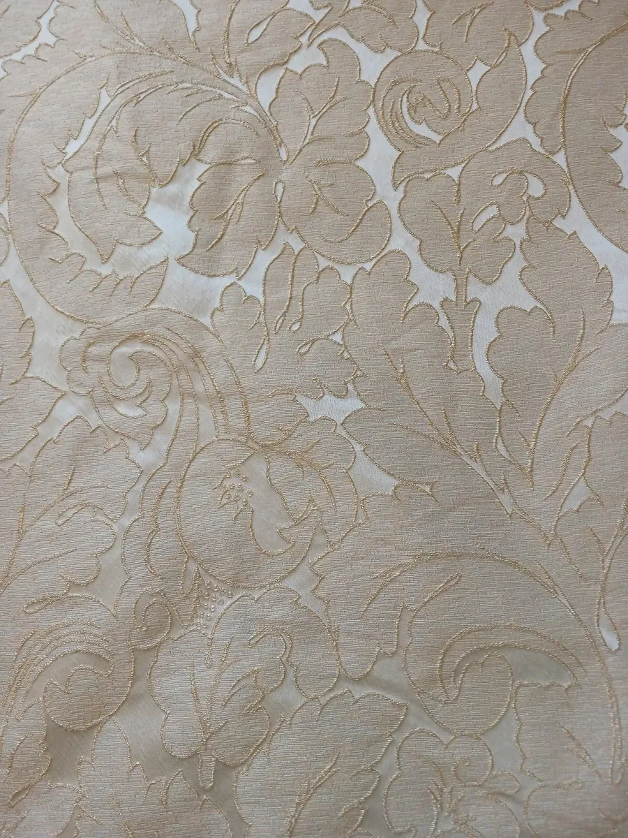 Curtains, gold in colour, BLACKOUT LINING, BRAND N - Image 4
