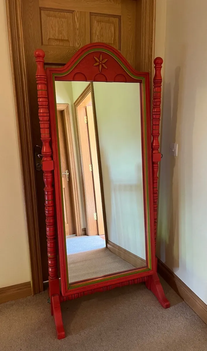 Oak mirror. - Image 1