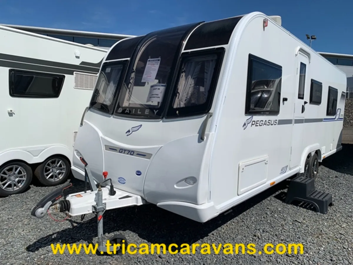 2018 Bailey Pegasus GT70 Palermo Fixed Bnks 5 Bth - Image 1