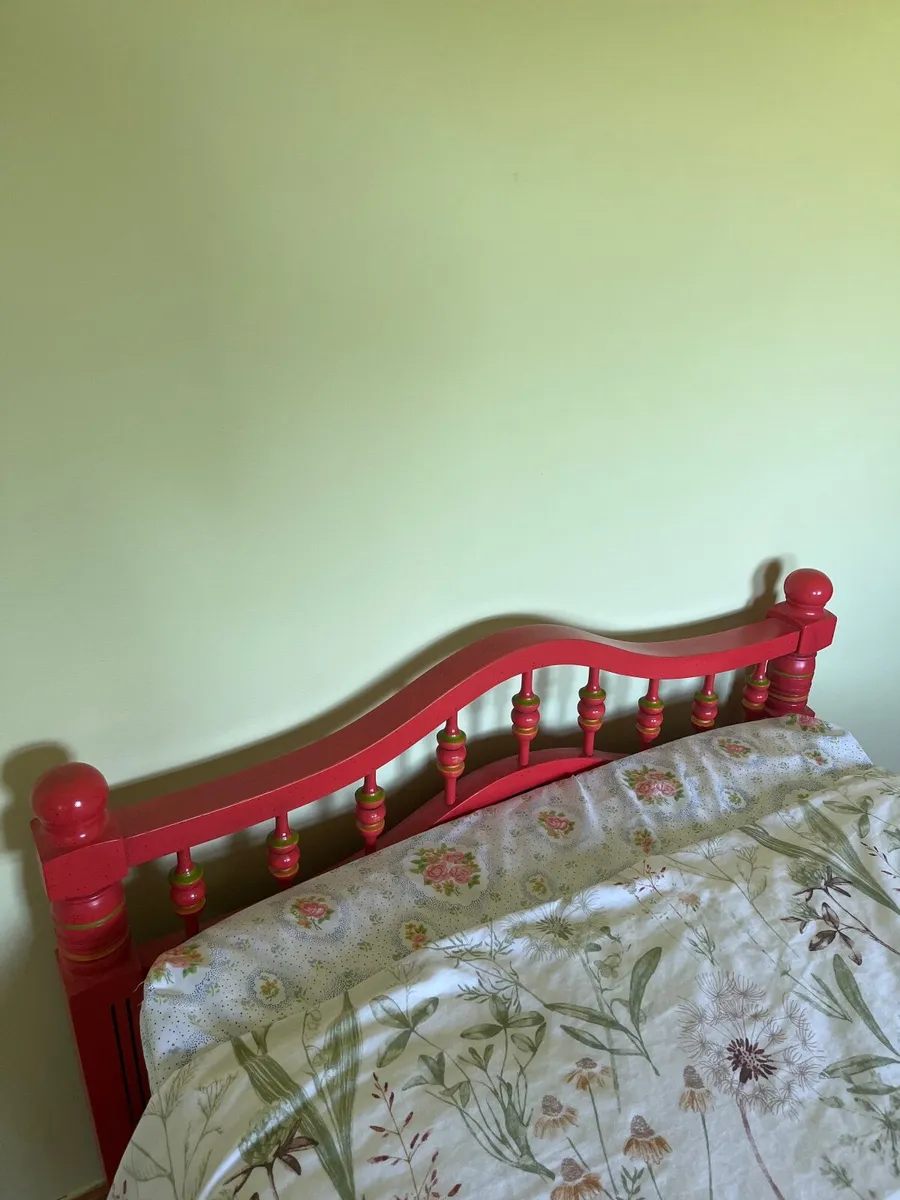 Oak single-bed frame. - Image 2