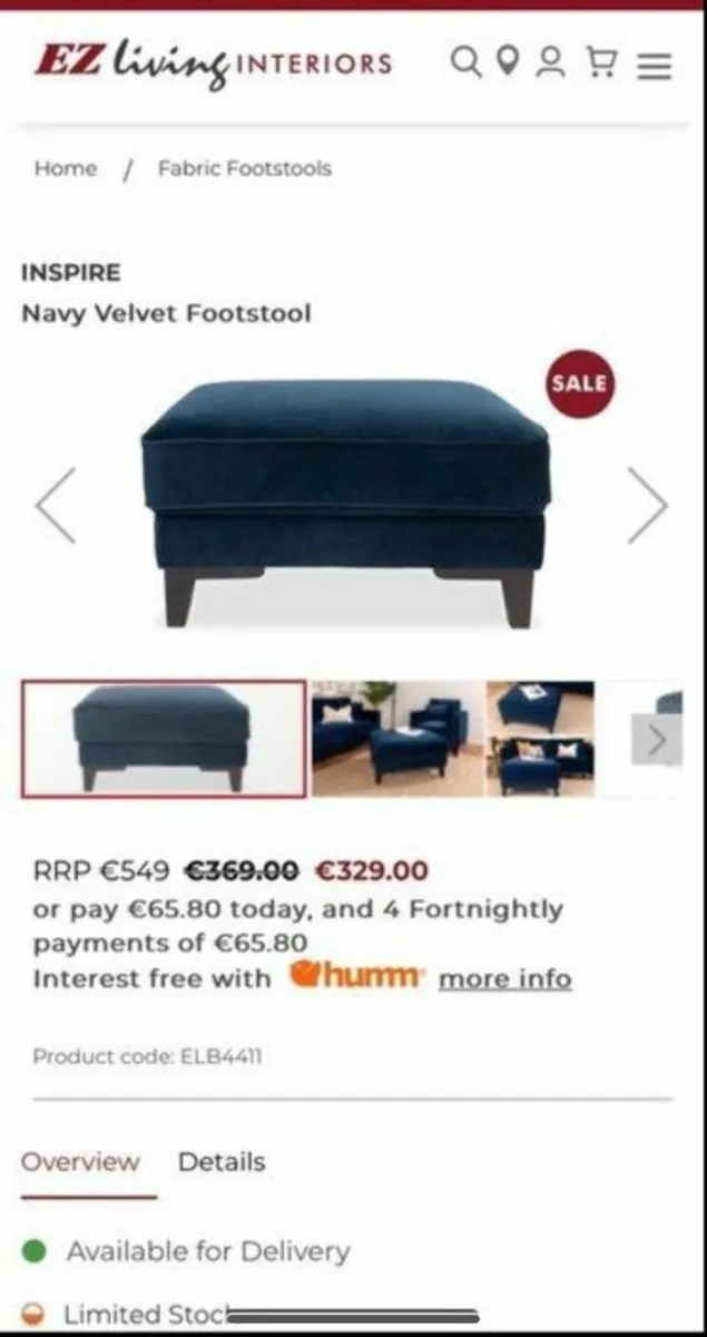 Corner Sofa  and Footstool - Image 4