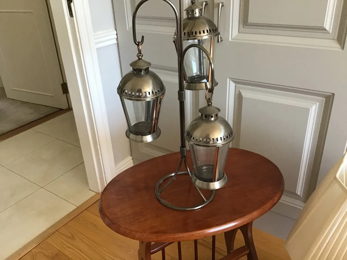 DIY bits    side table  3 super Table lamps , - Image 4