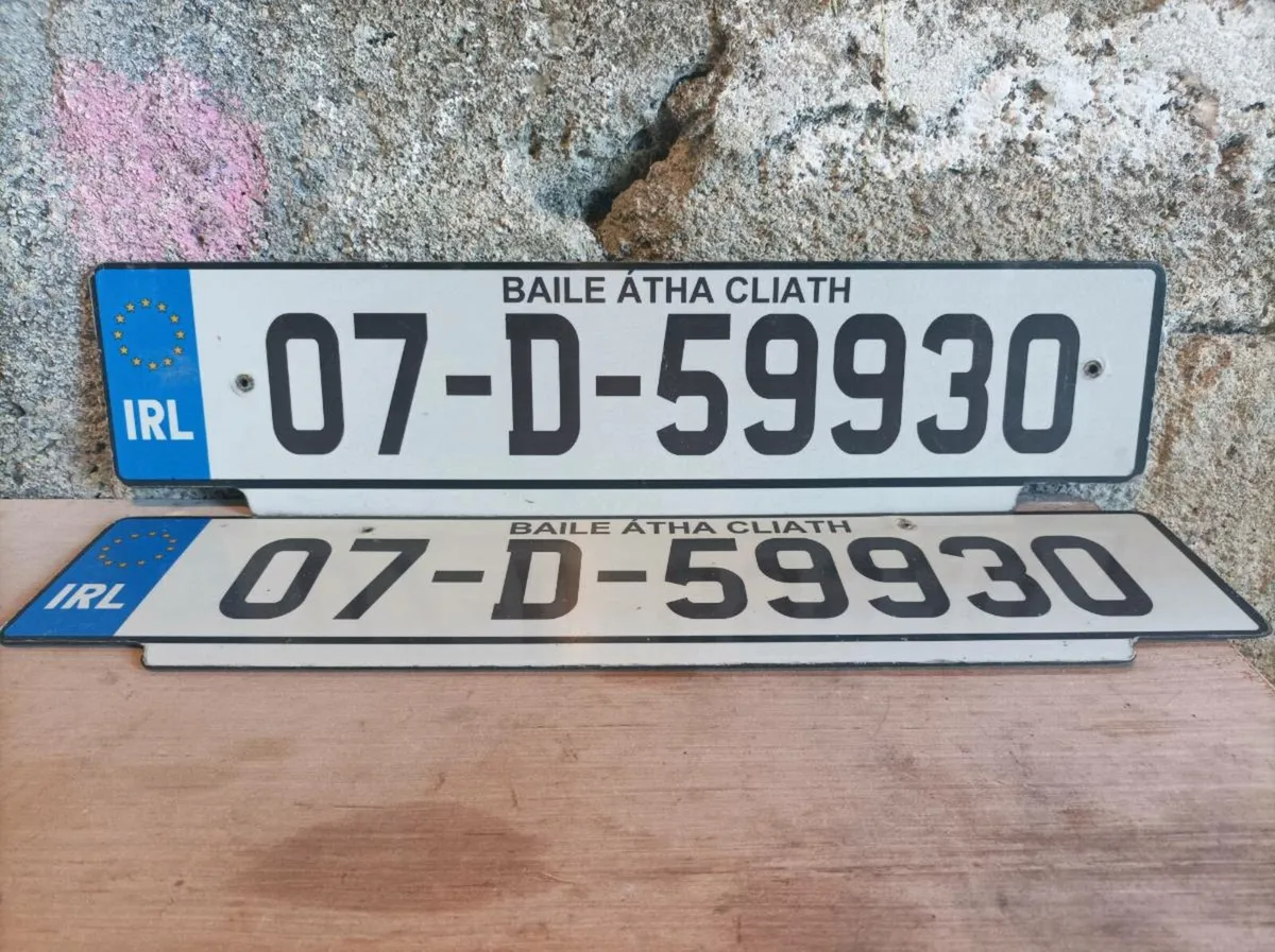 Irish Number plate for Sale. (07-D-59930) - Image 1