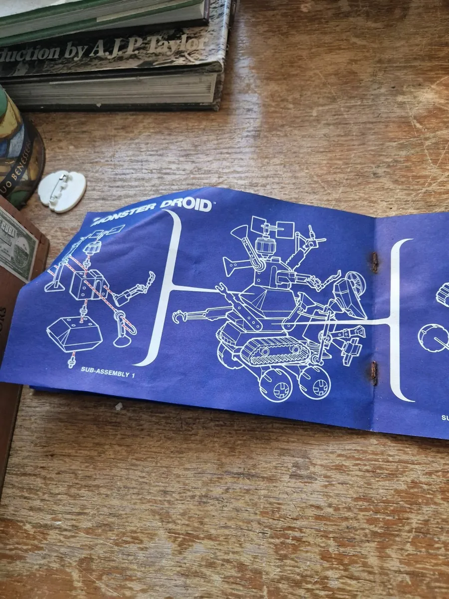 Vintage Star Wars Droid Factory Blue Prints - Image 2