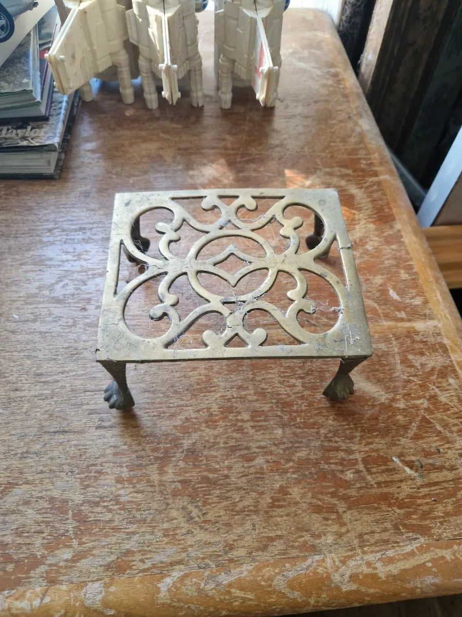 Vintage Brass Stand - Image 1