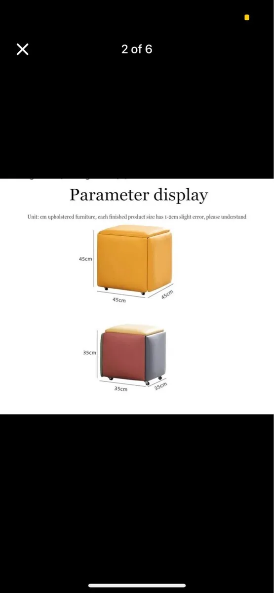 Cube box which can convert up to 5 seat - Image 1