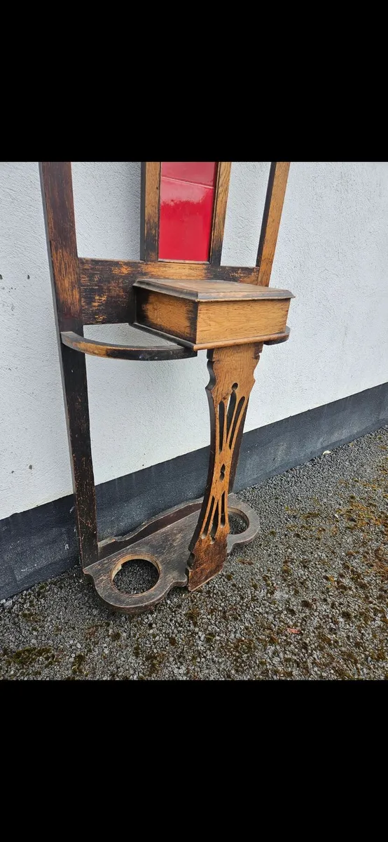 Vintage Antique Hall Stand/ Coat Stand - Image 2
