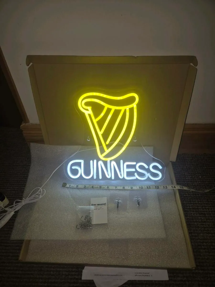 Guinness Irish stout electric neon sign brand new - Image 3