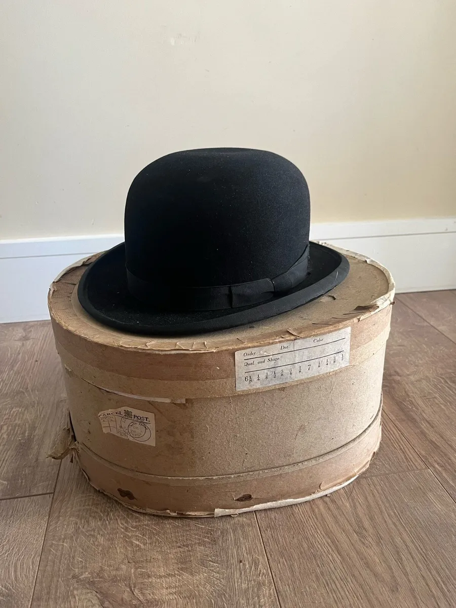 Antique 1928 Dated Woodrow Dublin Bowler hat - Image 2