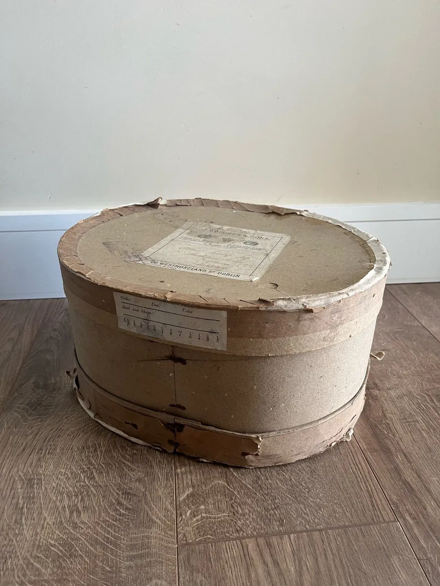 Antique 1928 Dated Woodrow Dublin Bowler hat - Image 4
