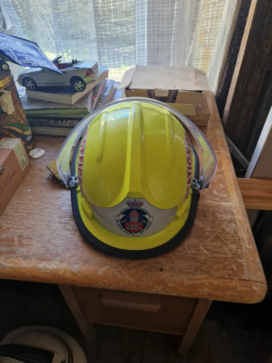 Vintage Fireman's Helmet - Image 1