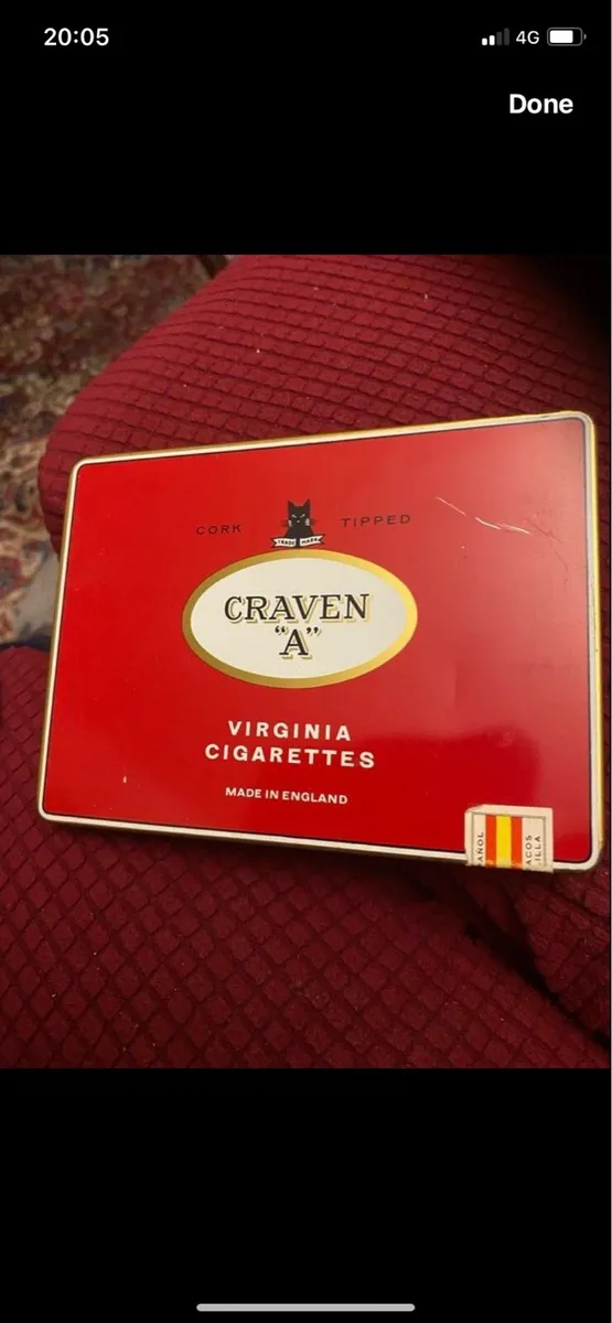 Vintage ‘Craven A’ Metal box - Image 1
