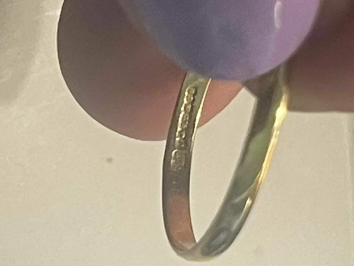 9k gold wishbone ring - Image 2
