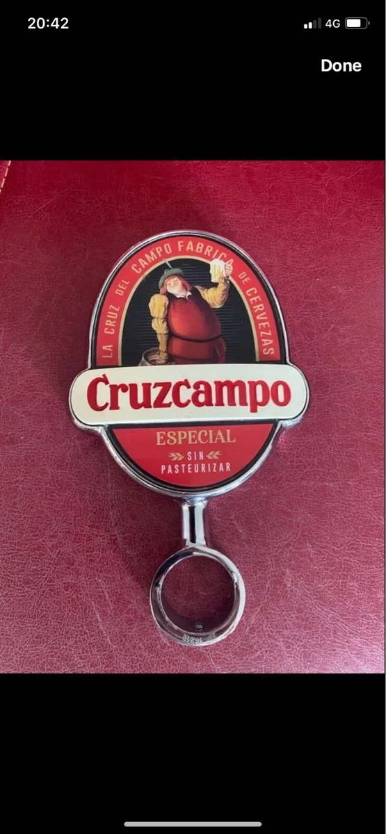 Rare Cruzcampo Bar Sign - Image 1