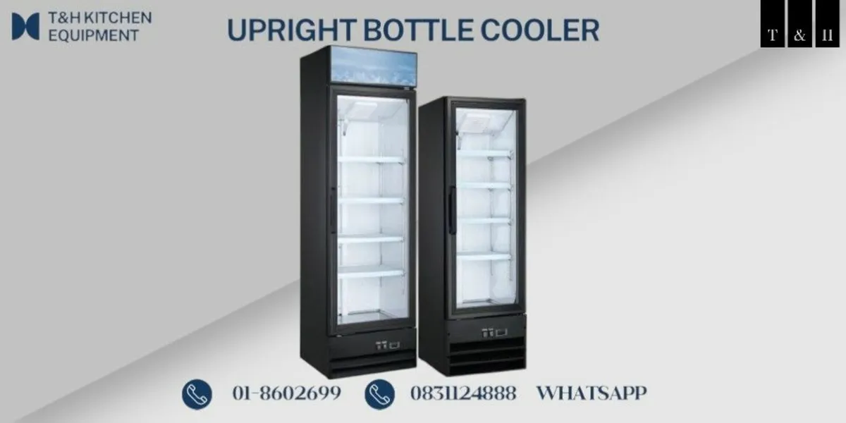 COMPACT BOTTLE COOLER UPRIGHT FEET STANDING FRIDGE - Image 1