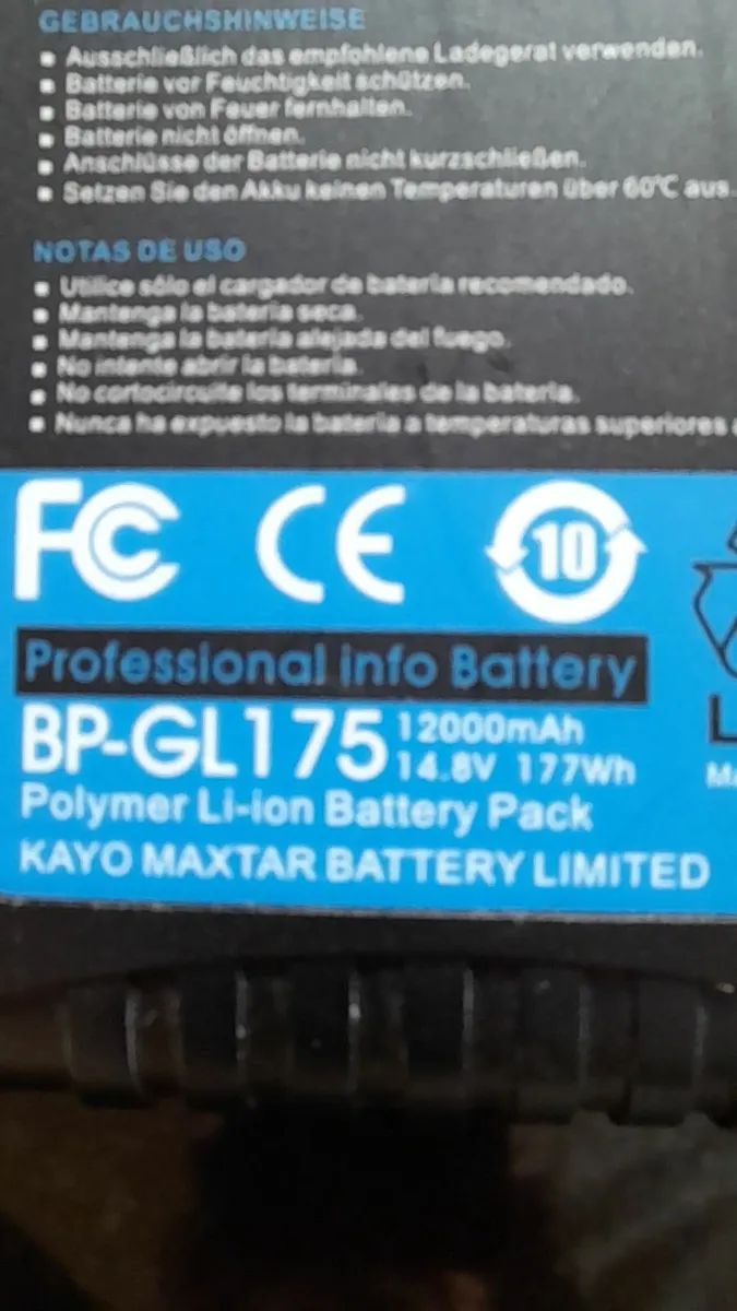 V Lock Camcorder Professional Batteries - Image 1
