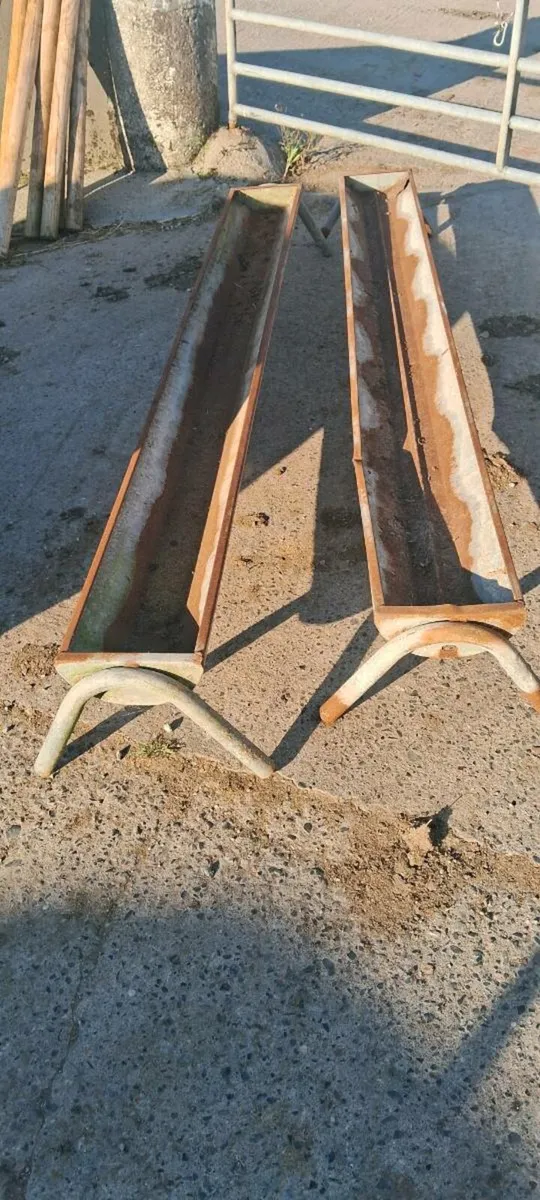 2 sheep troughs