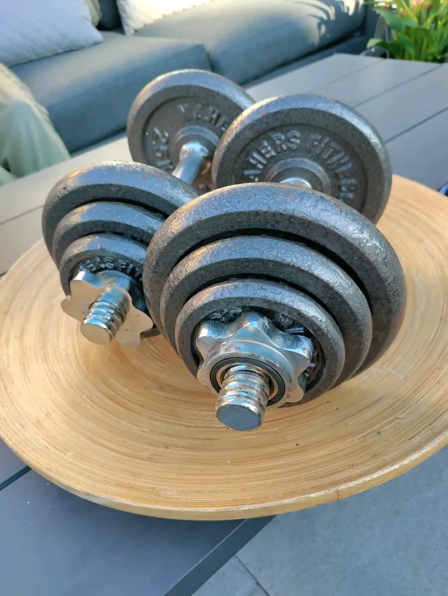 Dumbbells: 2 x 20kg adjustable weight - Image 3