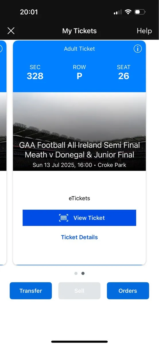 Meath vs Donegal 2 x Tickets for sale - Image 1