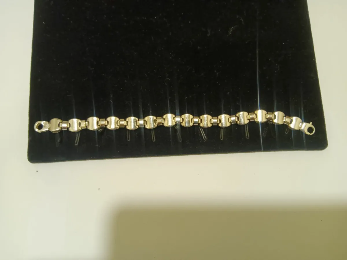 9ct white gold bracelet solid not rhodium dipped - Image 2