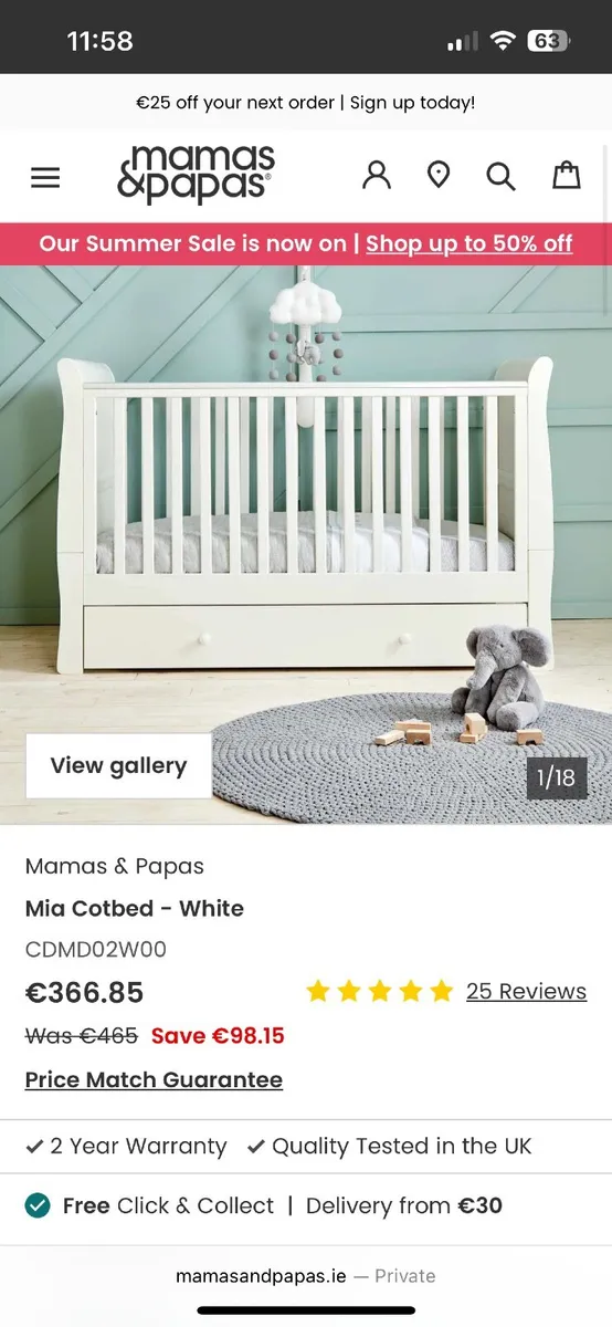 Sleigh Cot - Image 2