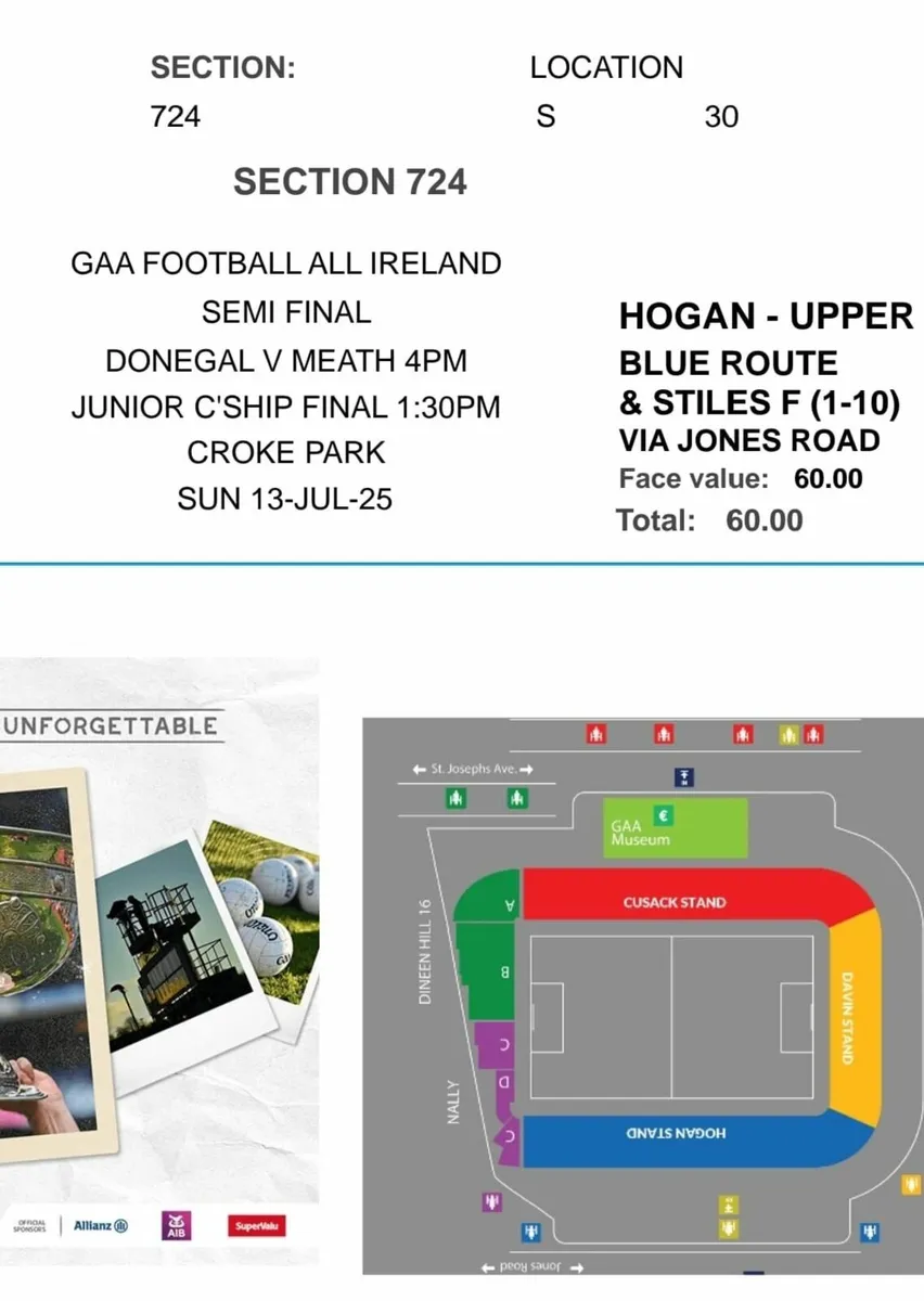 Mearh v Donegal  Tickets  Hogan stand