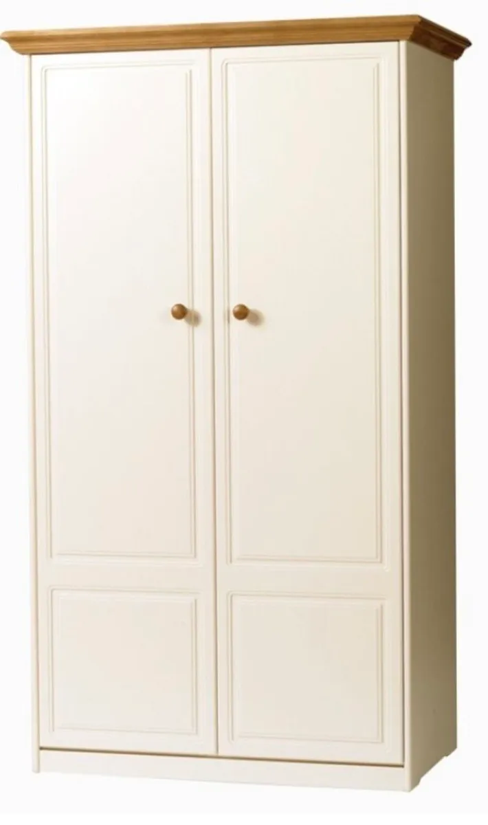 Cream wardrobe oak trim- Benedict zen - Image 1