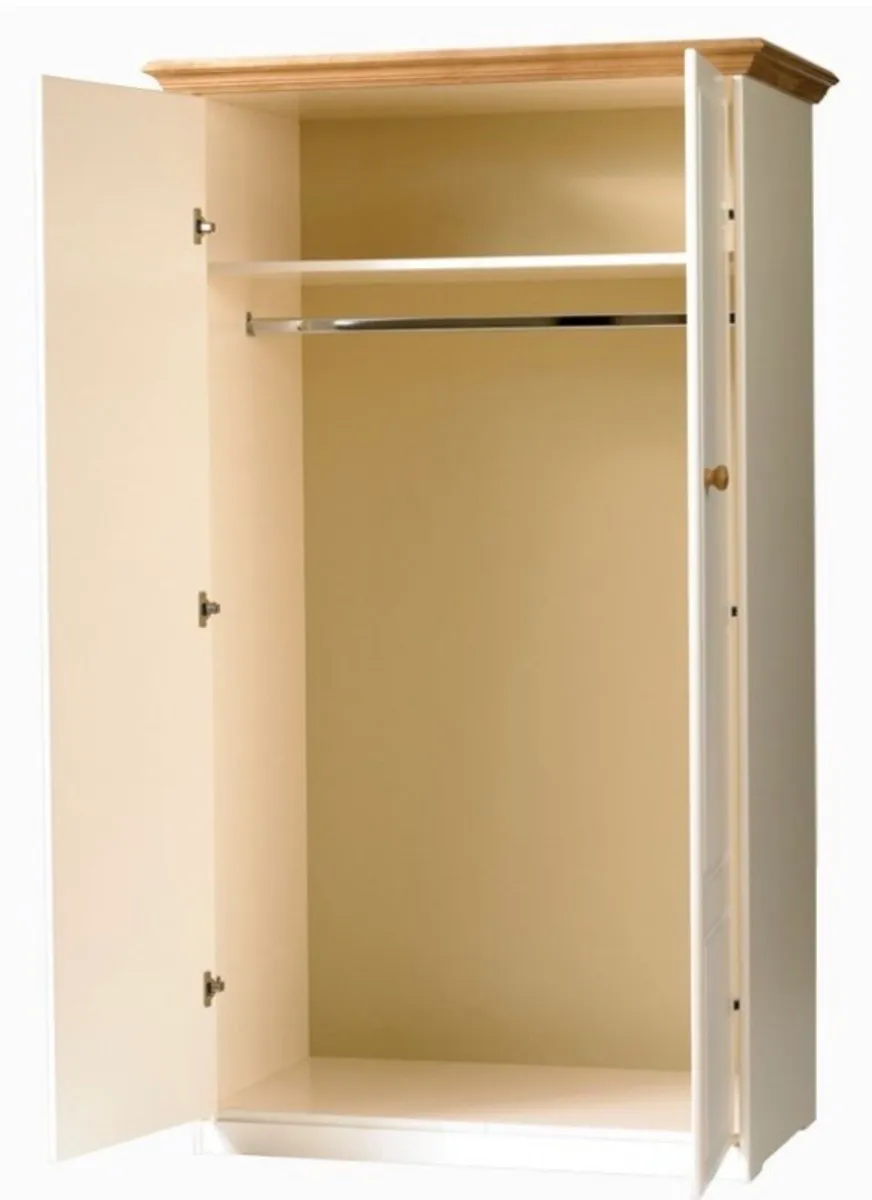 Cream wardrobe oak trim- Benedict zen - Image 4