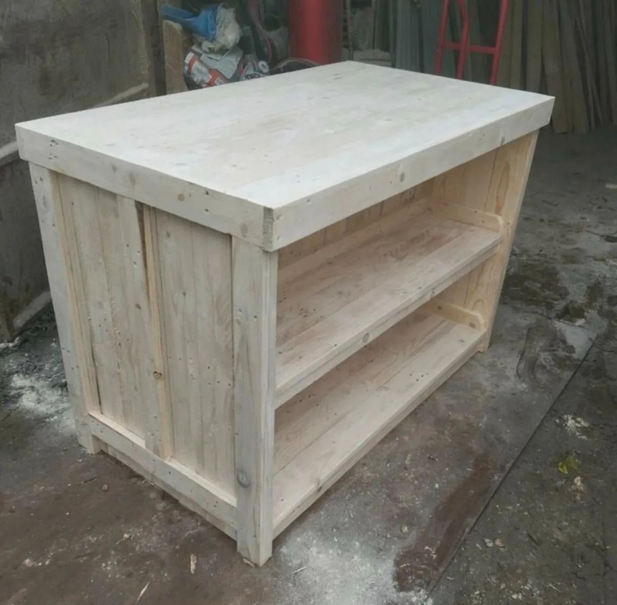Handmade rustic kitchen island - Image 2