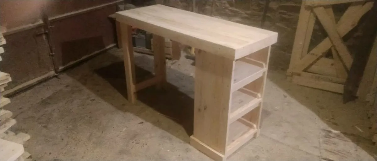 Handmade rustic space saver island - Image 1