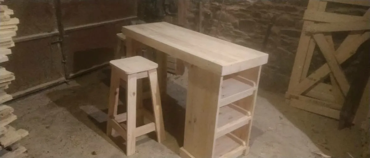 Handmade rustic space saver island - Image 4