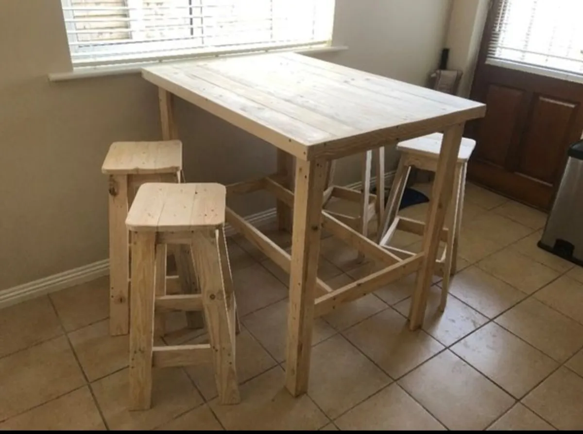 Handmade rustic table - Image 4