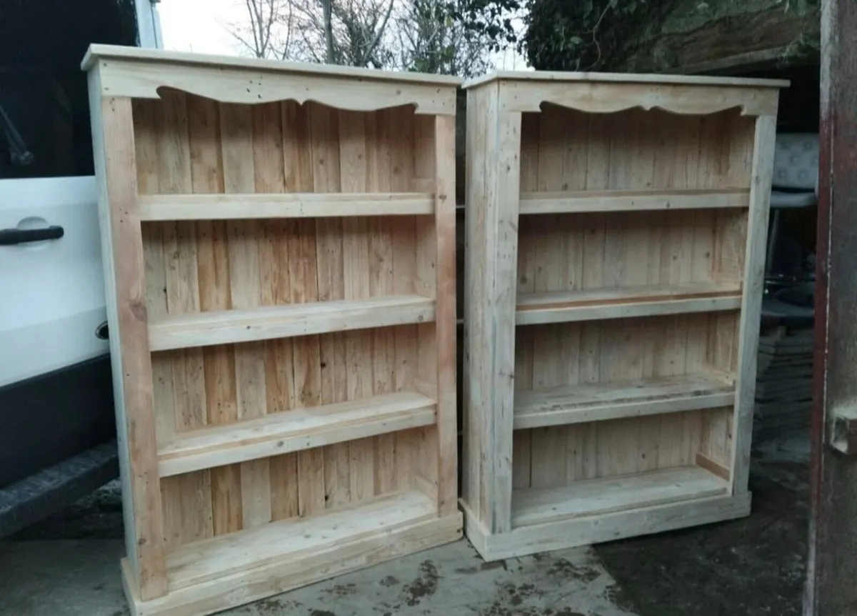 Handmade rustic bookcase - Image 1