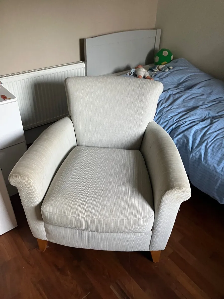 Light blue/ green Armchair - Image 1