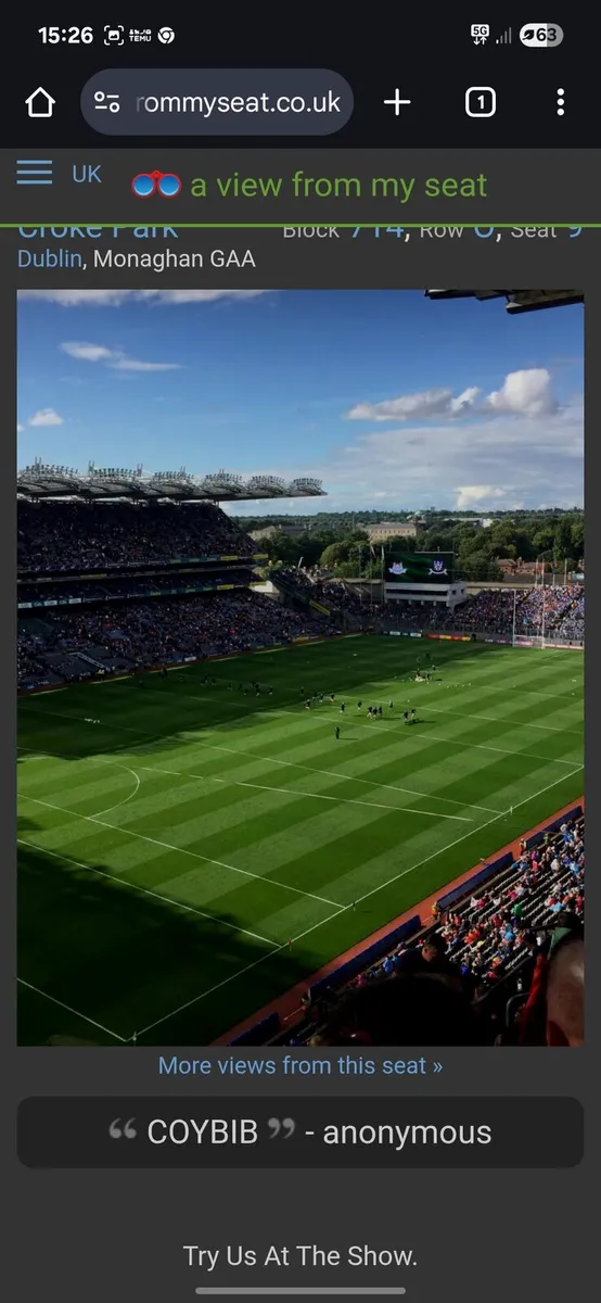 Gaa semi final tickets kerry vs tyrone - Image 2