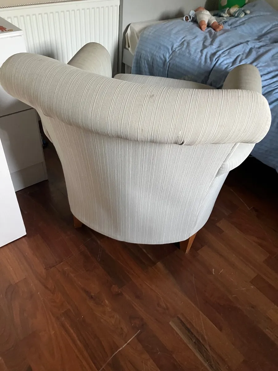 Light blue/ green Armchair - Image 3