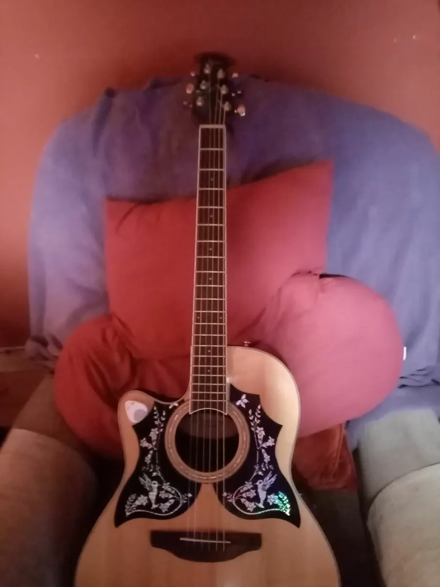 Left-Handed Acoustic-Electric Guitar
