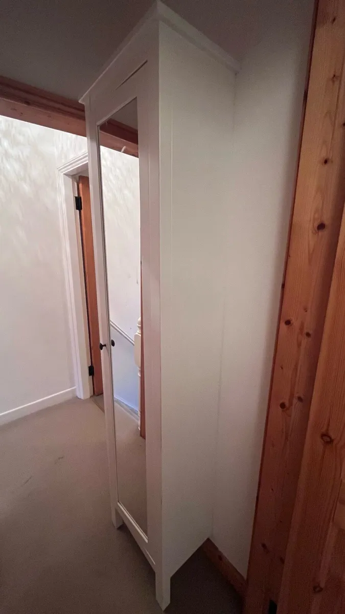 Slimline cupboard with built in mirror - Image 1