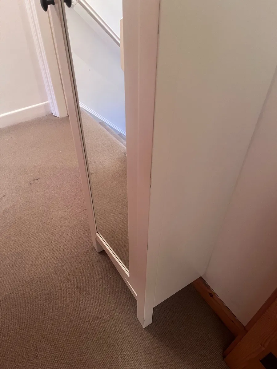 Slimline cupboard with built in mirror - Image 4