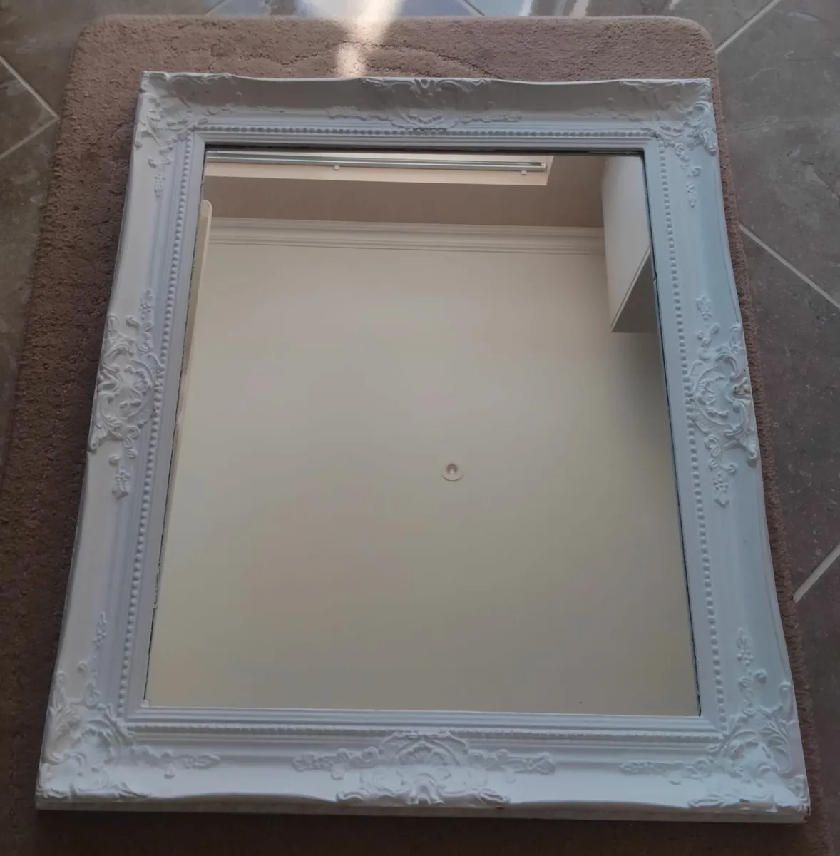 white ornate Mirror - Image 2