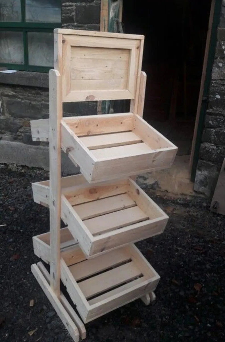 Handmade rustic display stands - Image 1