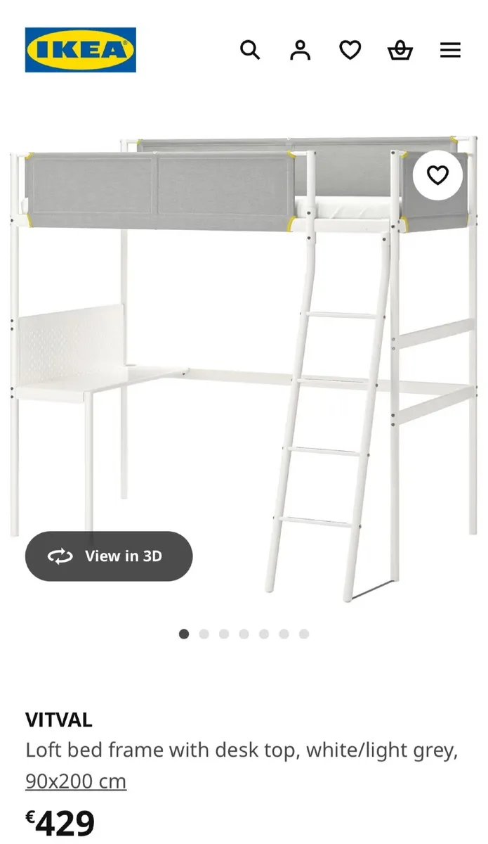 IKEA vitval loft bed - Image 1
