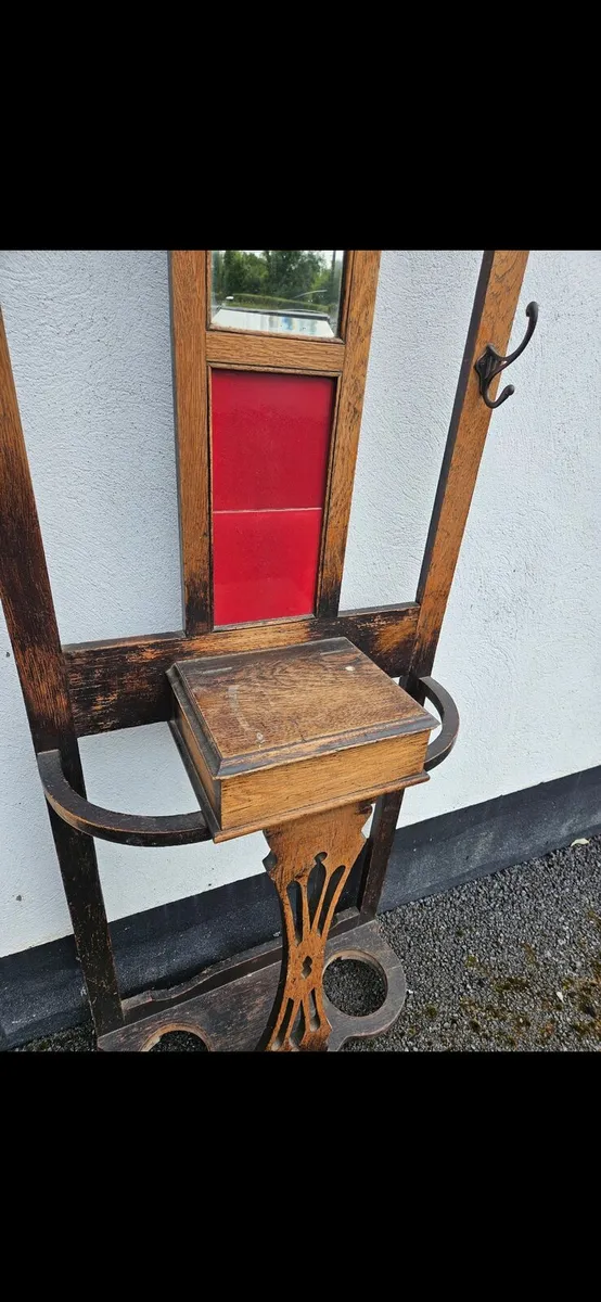 Vintage Antique Hall Stand/ Coat Stand - Image 3