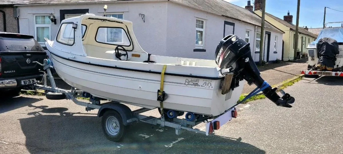 Orkney 440 mercury 15hp brand new trailer - Image 2