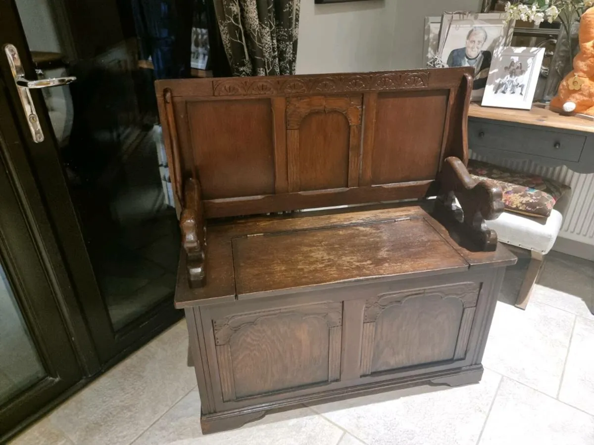 Beautiful Teak Monks Bench/Table - Image 1