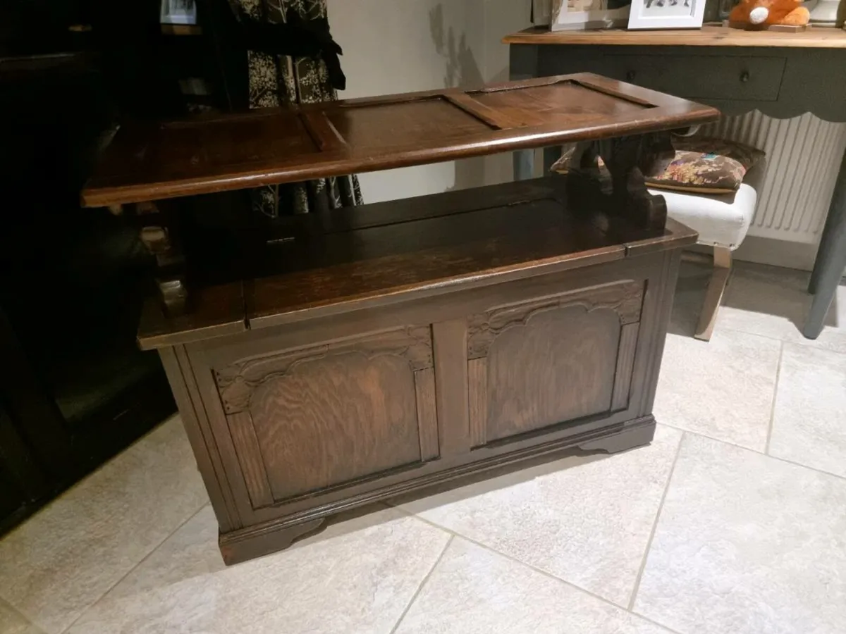 Beautiful Teak Monks Bench/Table - Image 3