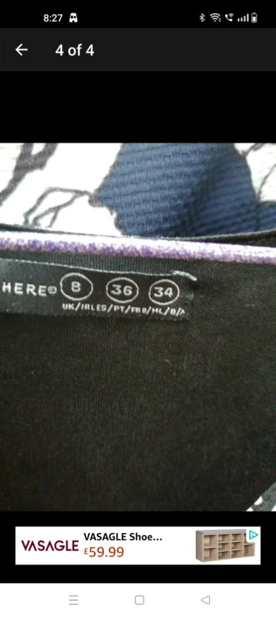 Penny's beautiful summer dress size 8 with elastic - Image 4