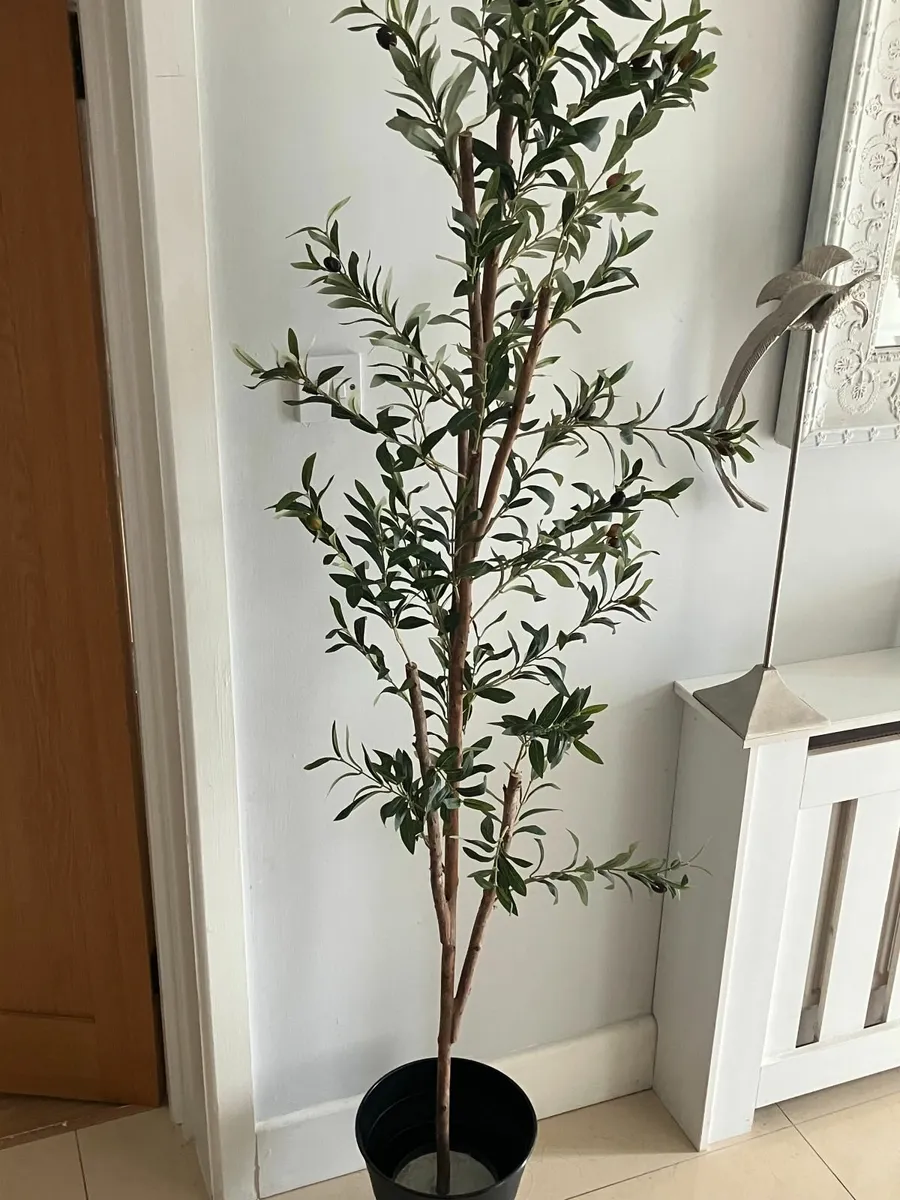 Tall Artificial Olive Tree - Image 1